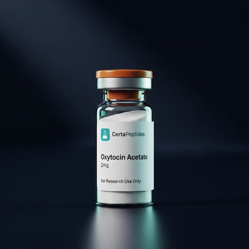 Oxytocin Acetate research peptide vial - CertaPeptides