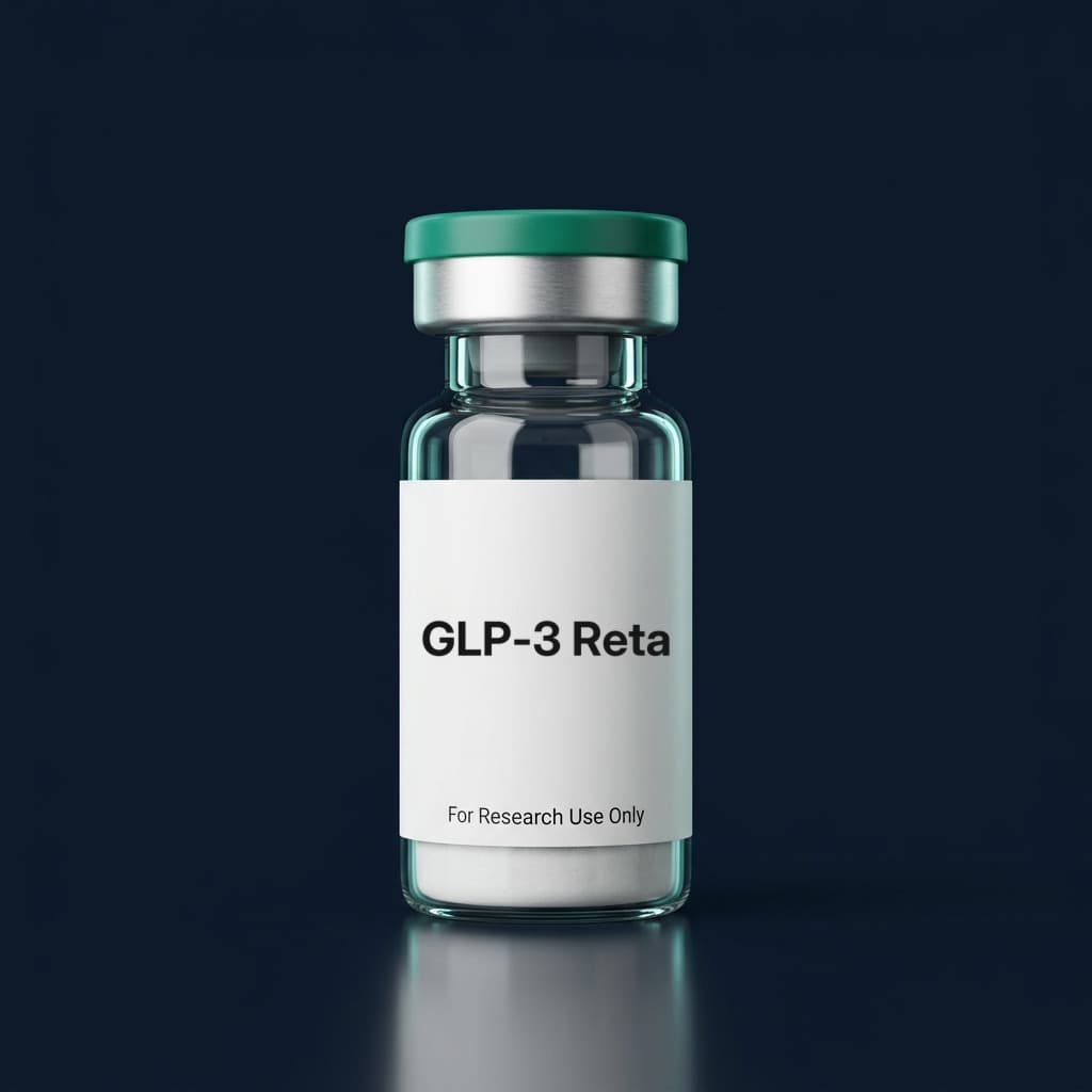 GLP-3 Reta research peptide vial