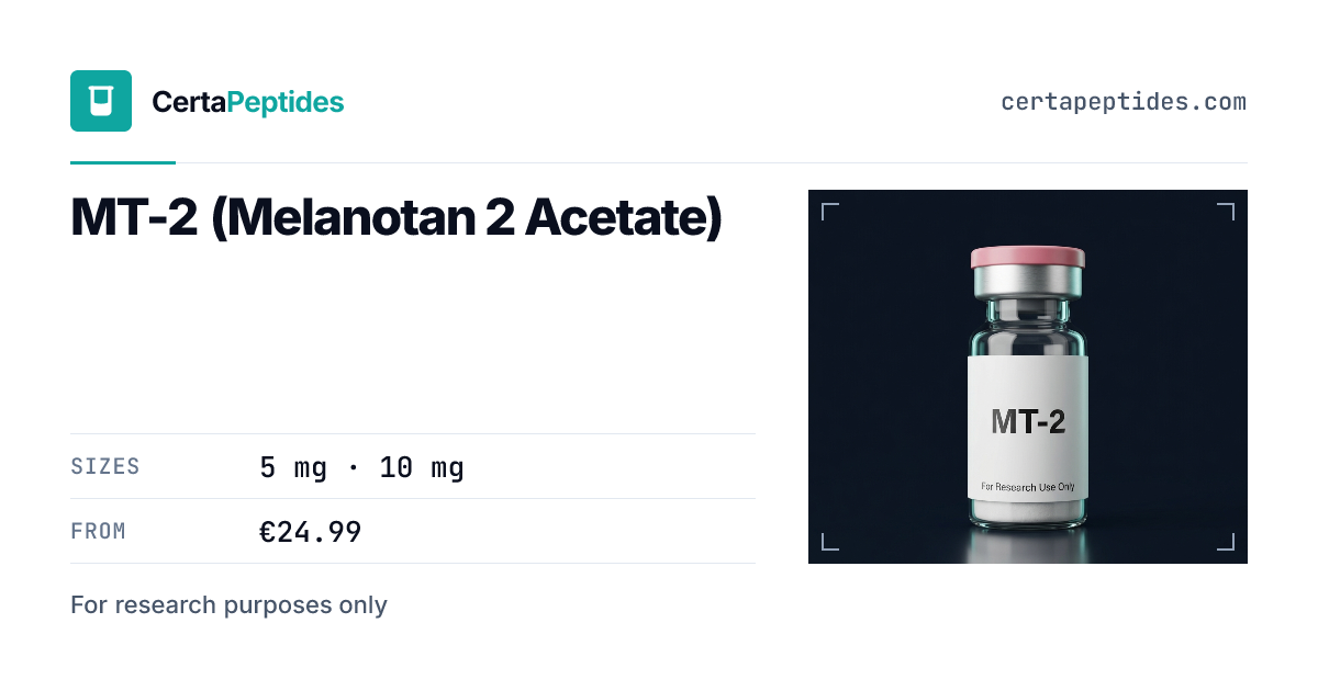Certa Peptides Melanotan II product vial