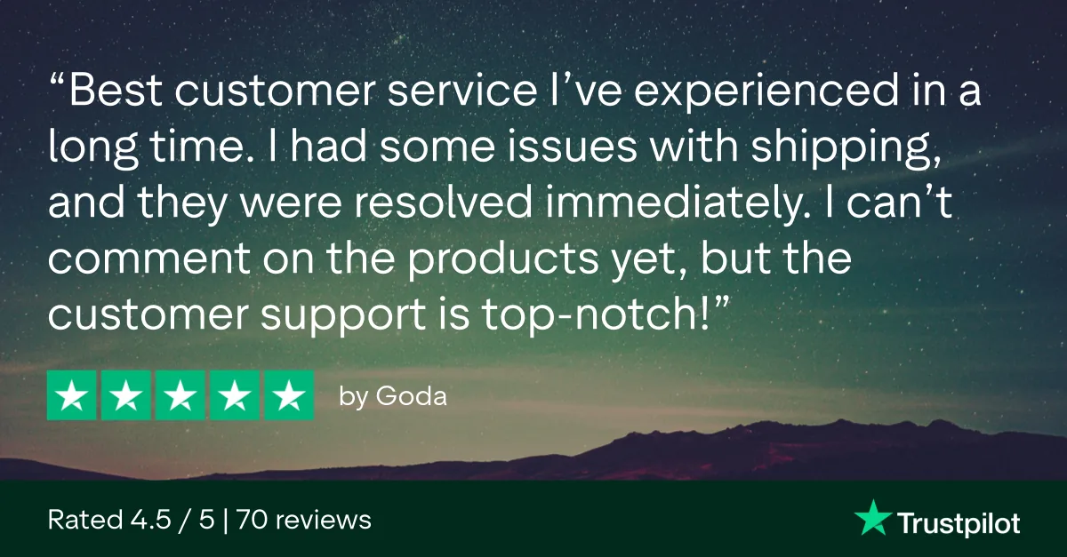 5 em 5 estrelas: «Best customer service I’ve experienced…»